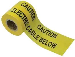 150mm x 365m Non Detectable Underground Tape "ELECTRIC CABLE BELOW" - Image 1
