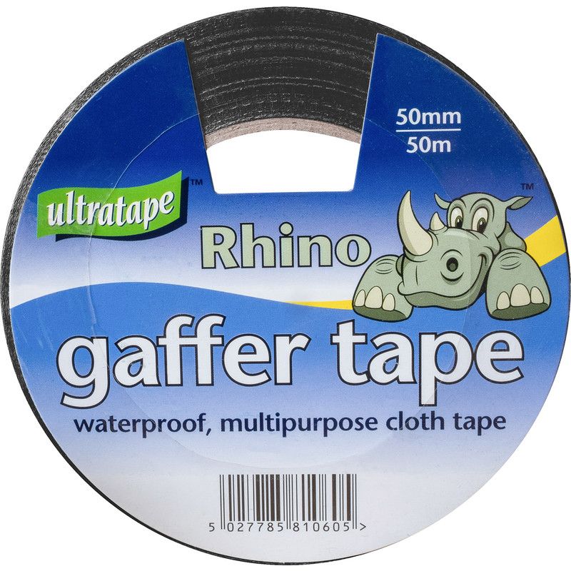 Heavy Duty Cloth Gaffer Tape Black 50mm x 50m - Image 1