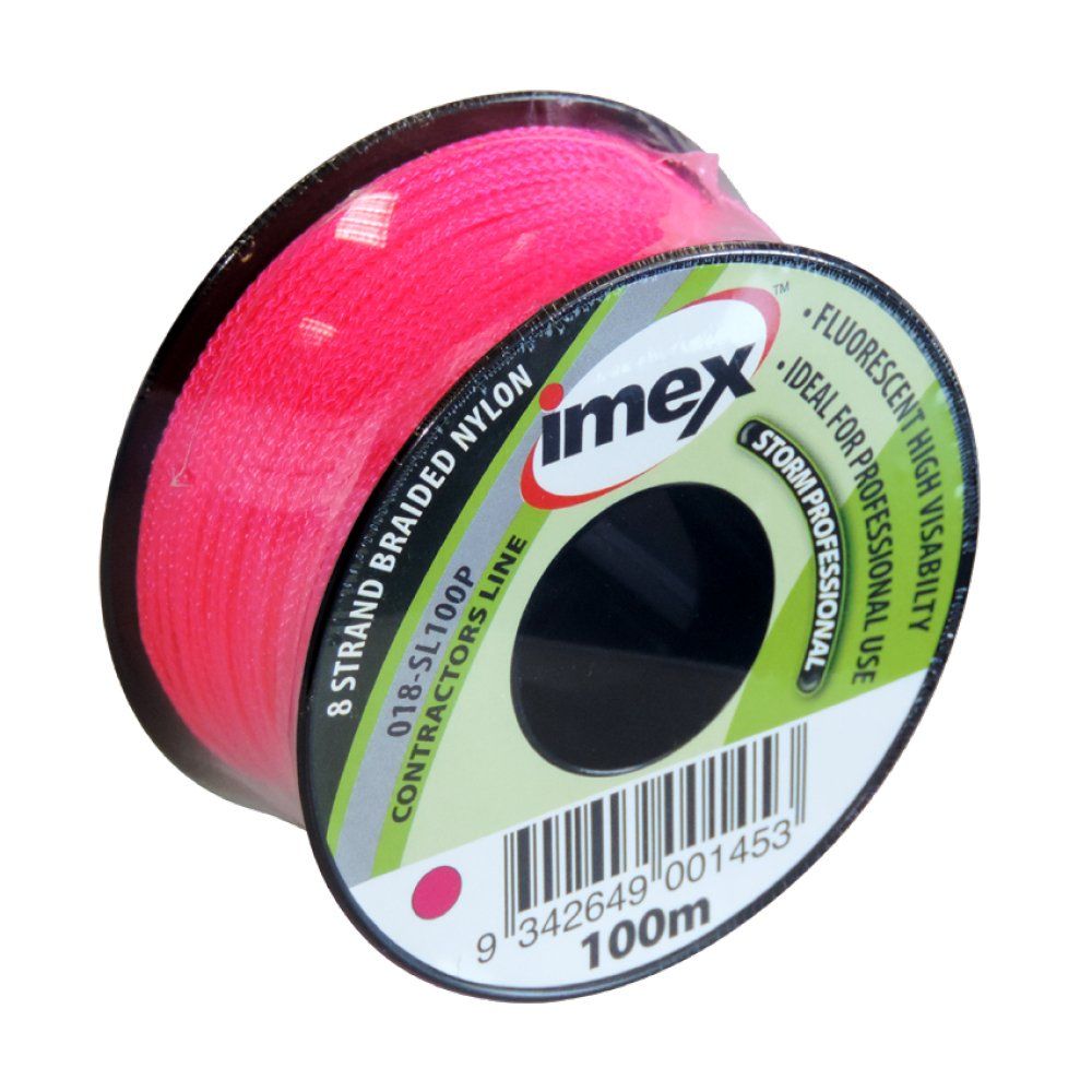 Grettz 100m 8 Braid Pink Stringline - Image 1