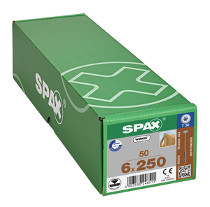 Spax T-Star Plus washer-head Wirox coated 6.0 x 250mm T30 - Image 1