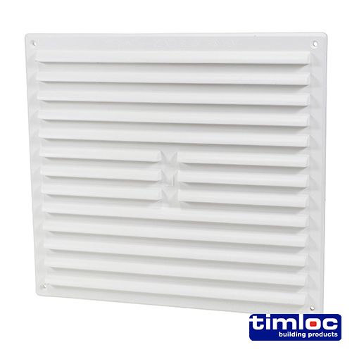 9 X 9 Louvre Grille White (1212W) - Image 1