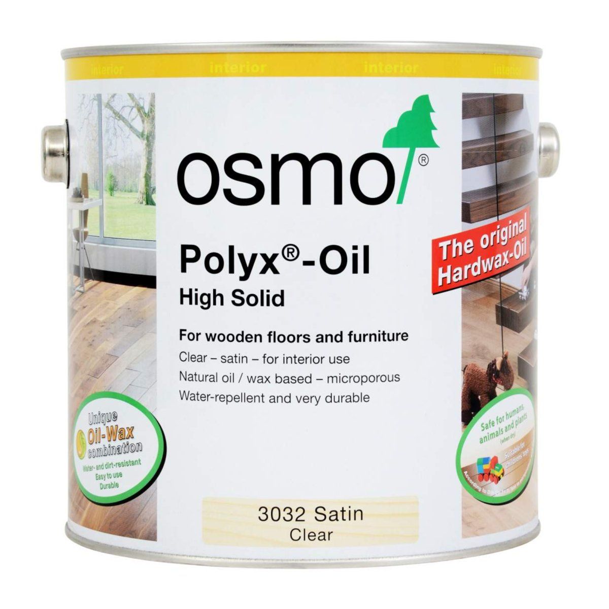 OSMO Polyx Oil Original Clear Satin 2.5L - Image 1