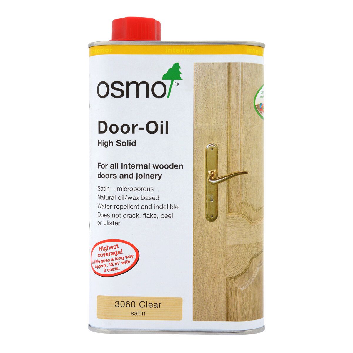 OSMO Door Oil Clear Satin 1L - Image 1