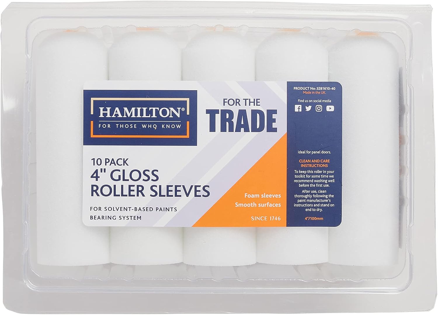 FTT 4" Mini Foam Roller Sleeves - 10 Pack - Image 1