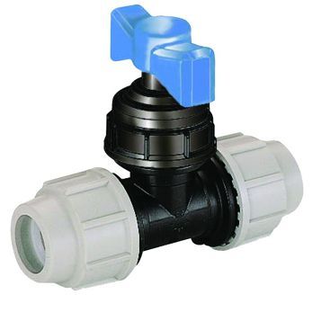 Plasson MDPE Stop Tap (PP) 32 x 32 (3407EE0) - Image 1
