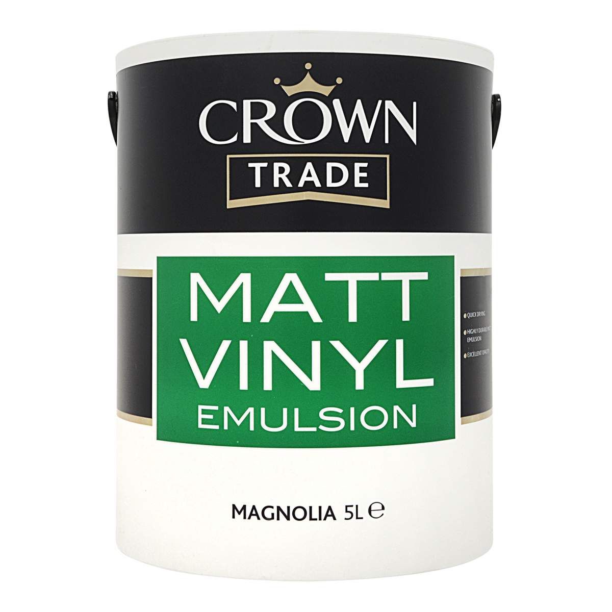 Crown Trade Matt Emulsion Magnolia 5L - Image 1