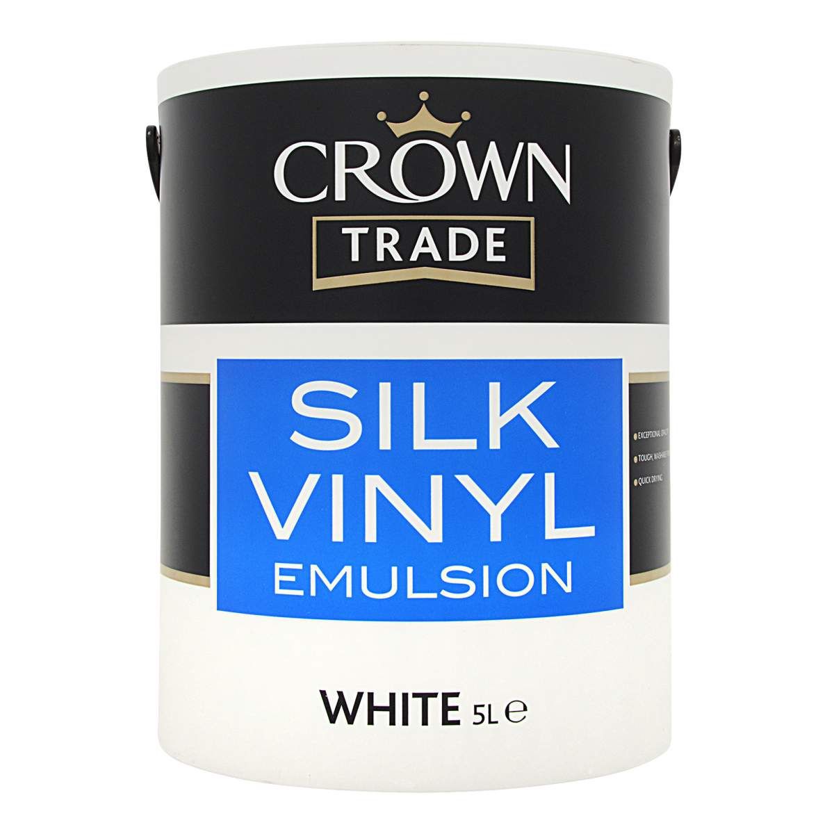 Crown Trade Silk Emulsion White 5L - Image 1
