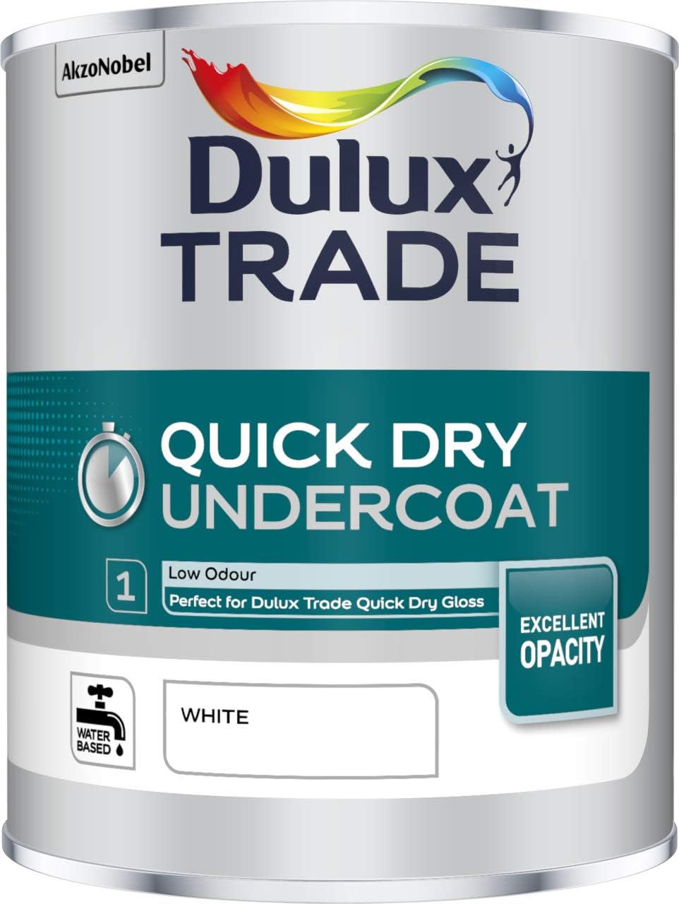 Dulux Trade Quickdrying Wood Primer Undercoat 1L - Image 1