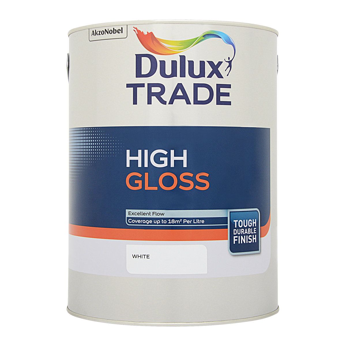 Dulux Trade High Gloss White 5L - Image 1