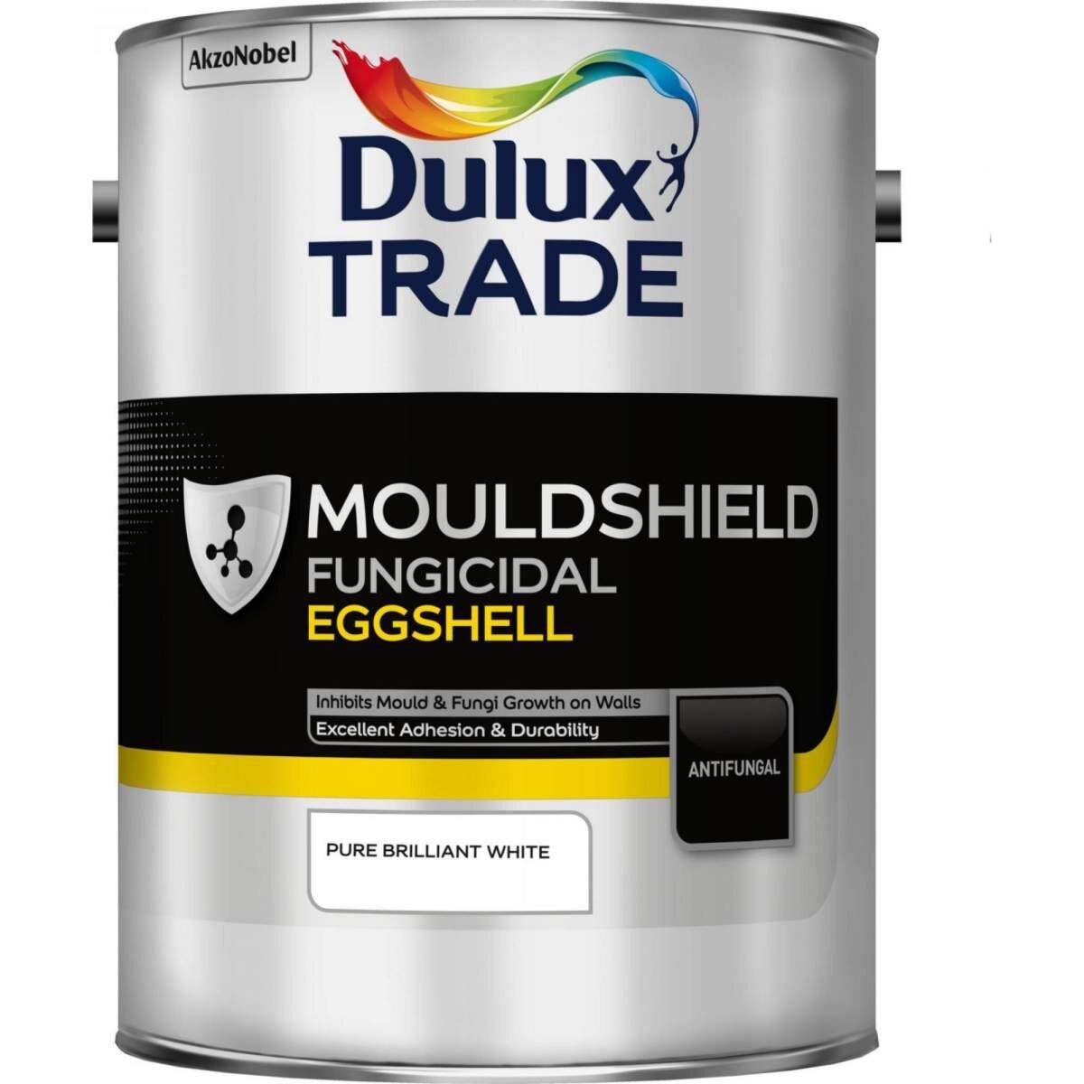 Dulux Trade M/Shield Fung/E/Shell Pure Brilliant White 5L - Image 1