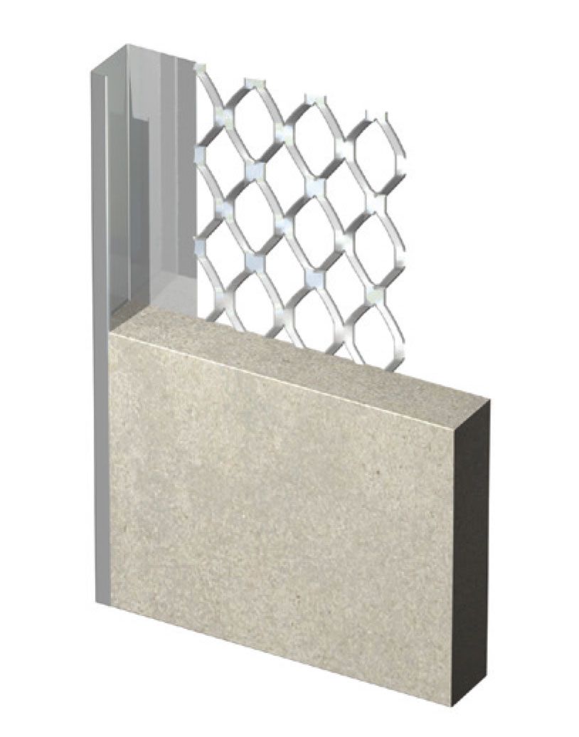Expamet 10mm Stainless Steel Plaster Stop 3000mm (509F3000) - Image 1
