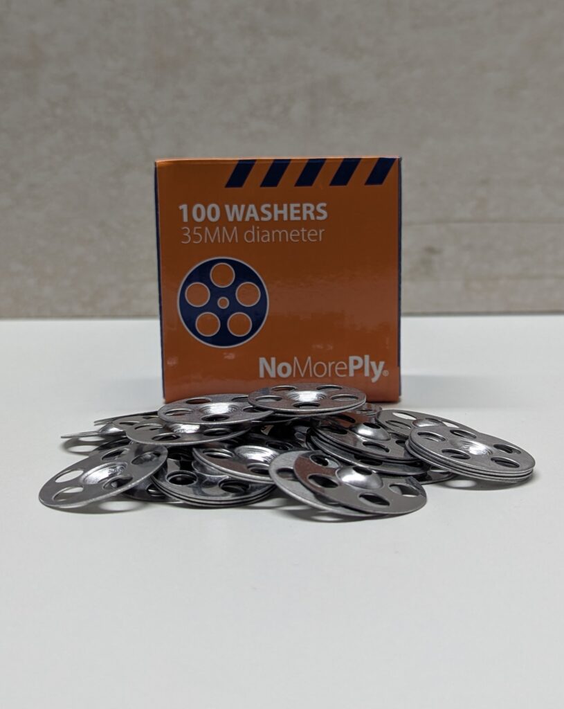 NoMorePly 35mm S/Steel CSK Round Washers (100pk) (5160) - Image 1