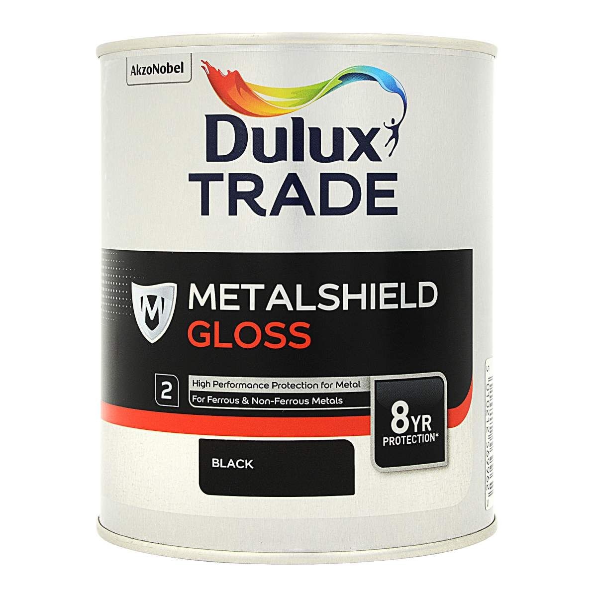 Dulux Trade Metalshield Gloss Black 1L - Image 1