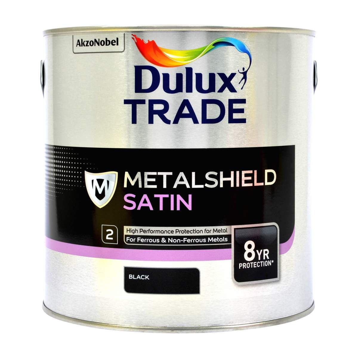 Dulux Trade Metalshield Satin Black 2.5L - Image 1