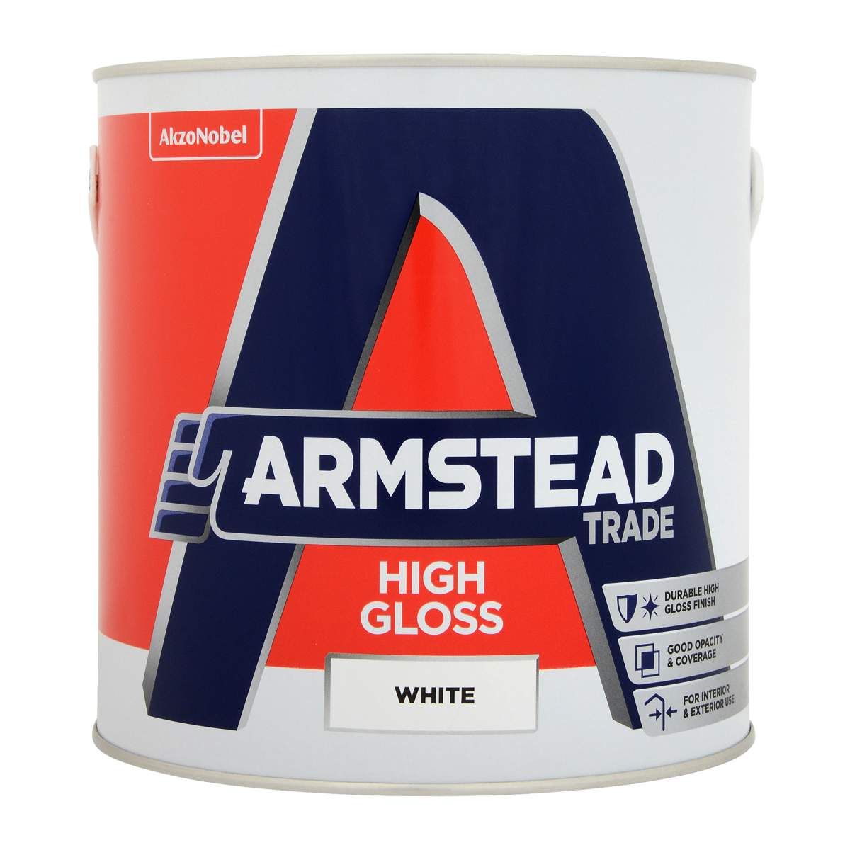 Armstead Trade High Gloss White 2.5L - Image 1