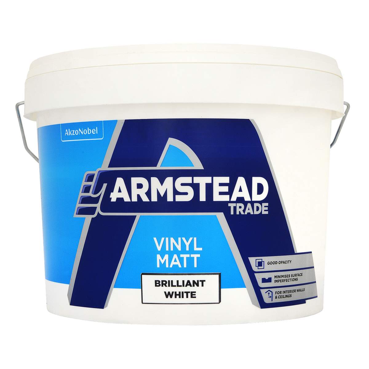 Armstead Trade Vinyl Matt Brilliant White 10L - Image 1
