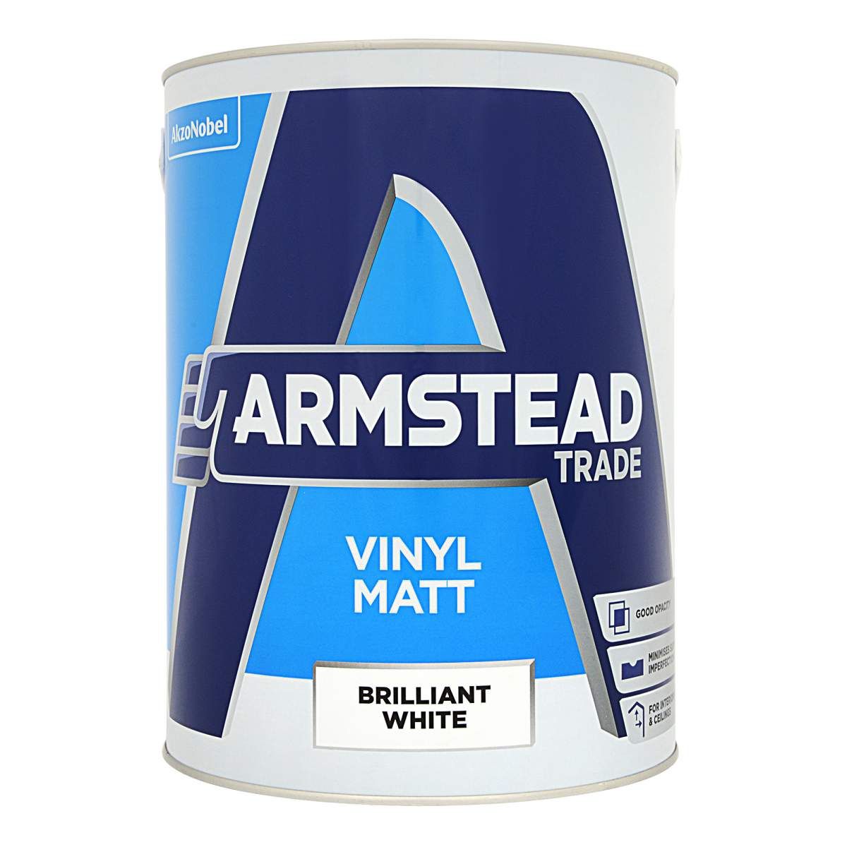 Armstead Trade Vinyl Matt Brilliant White 5L - Image 1