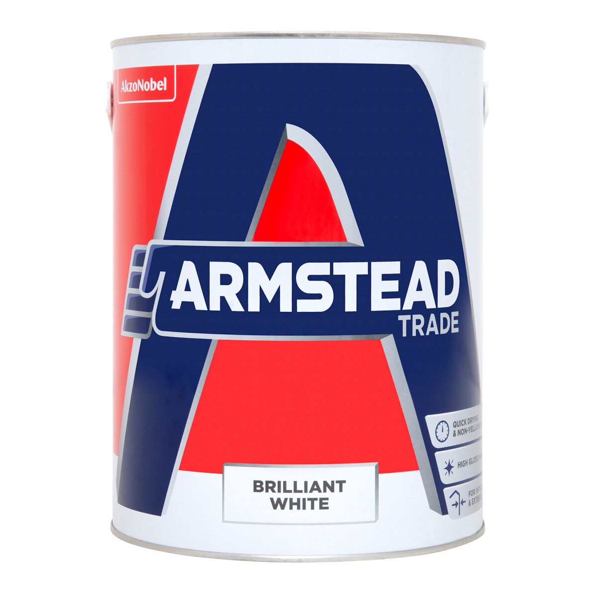 Armstead Trade Quick Dry Gloss Brilliant White 5L - Image 1