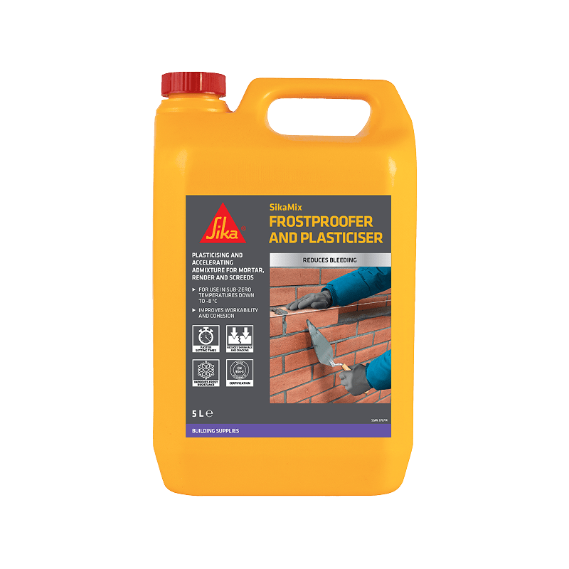 SikaMix Plasticiser & Frost Proofer 5L - Image 1