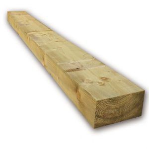 Green Treated Softwood Sleeper 95 X 195 X 2400mm - Image 1
