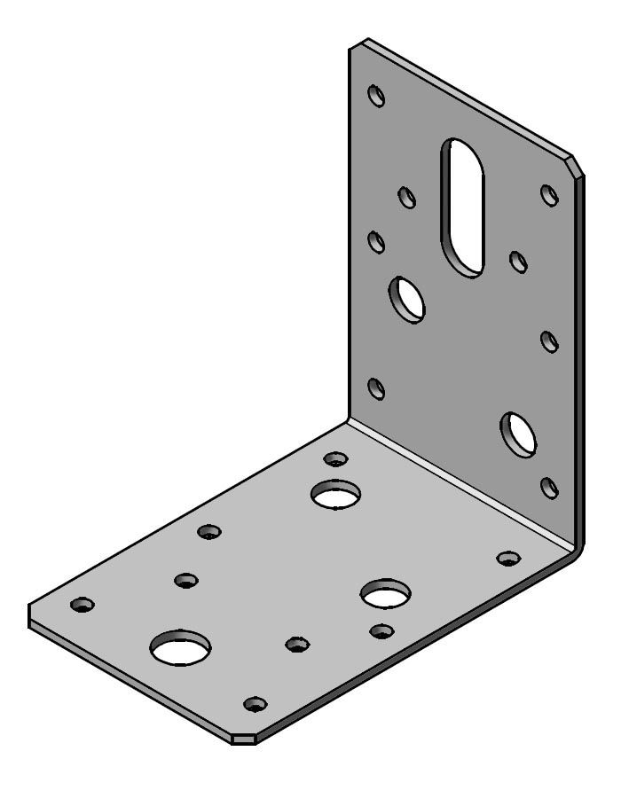 Expamet Angle Bracket 90x90x60mm (AB909060) - Image 1
