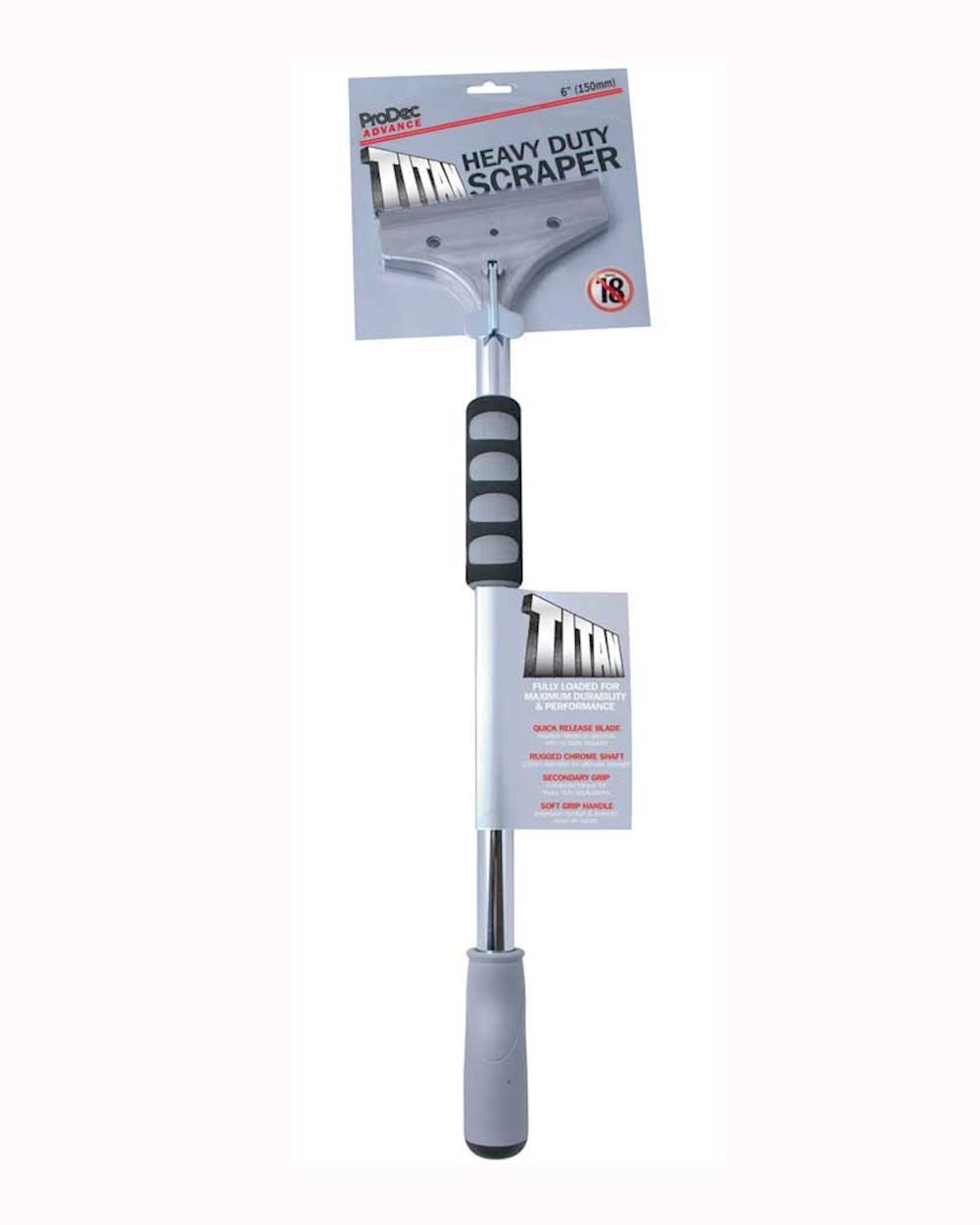 6" Titan Heavy Duty Long Handle Scraper - Image 1