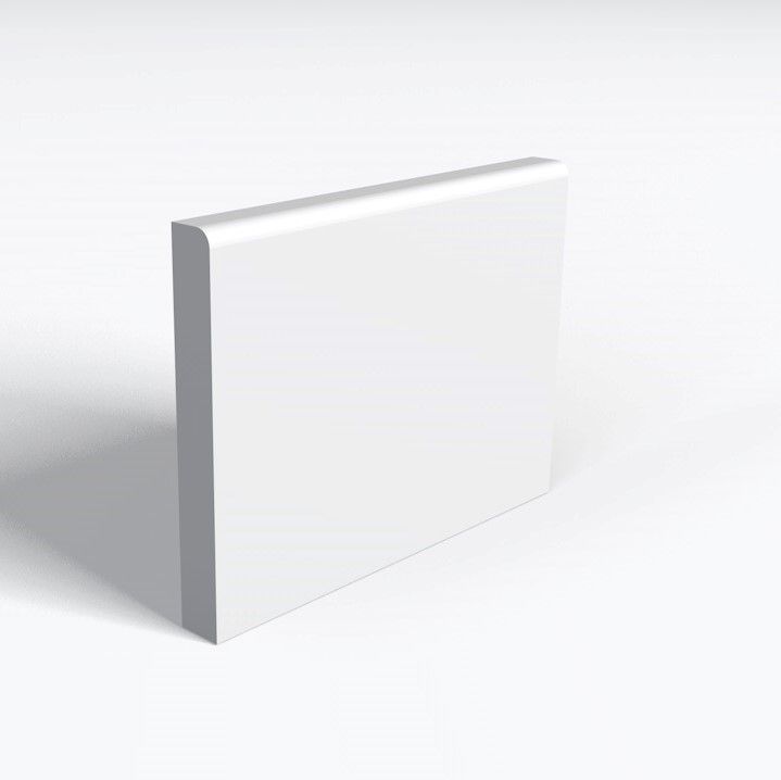 18 x 68MM Round 1 Edge (9mm Rad) Architrave - 5.4mtrs (MDF Bullnose) - Image 1