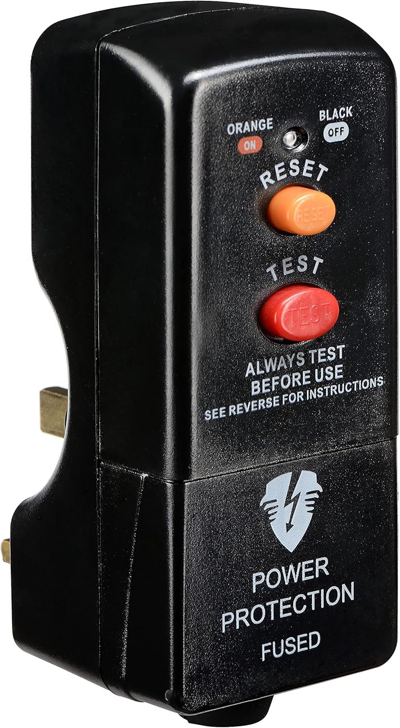 RCD Safety Adapter - Indoor Power Grey Non-Latching - Image 1