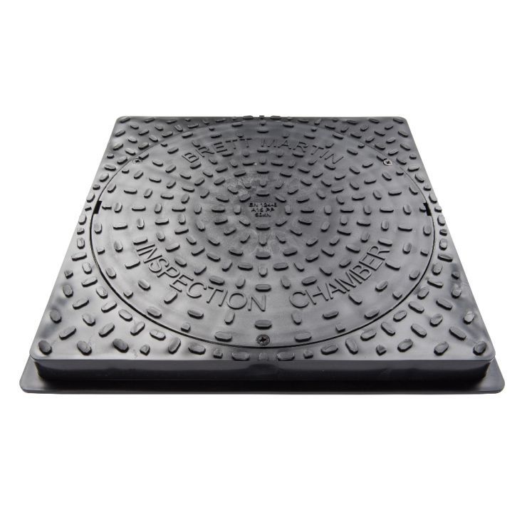 B6260- Inspection Chamber Secured Square Plastic 450mm - Image 1