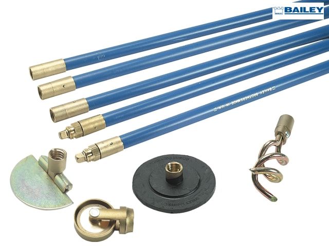 BAILEY 1324 L/F 3/4IN DRAIN ROD SET 4 TOOLS - Image 1