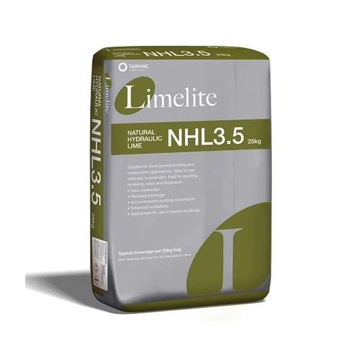Blue Circle Natural Hydraulic Lime (NHL) 3.5 White 25kg - Image 1
