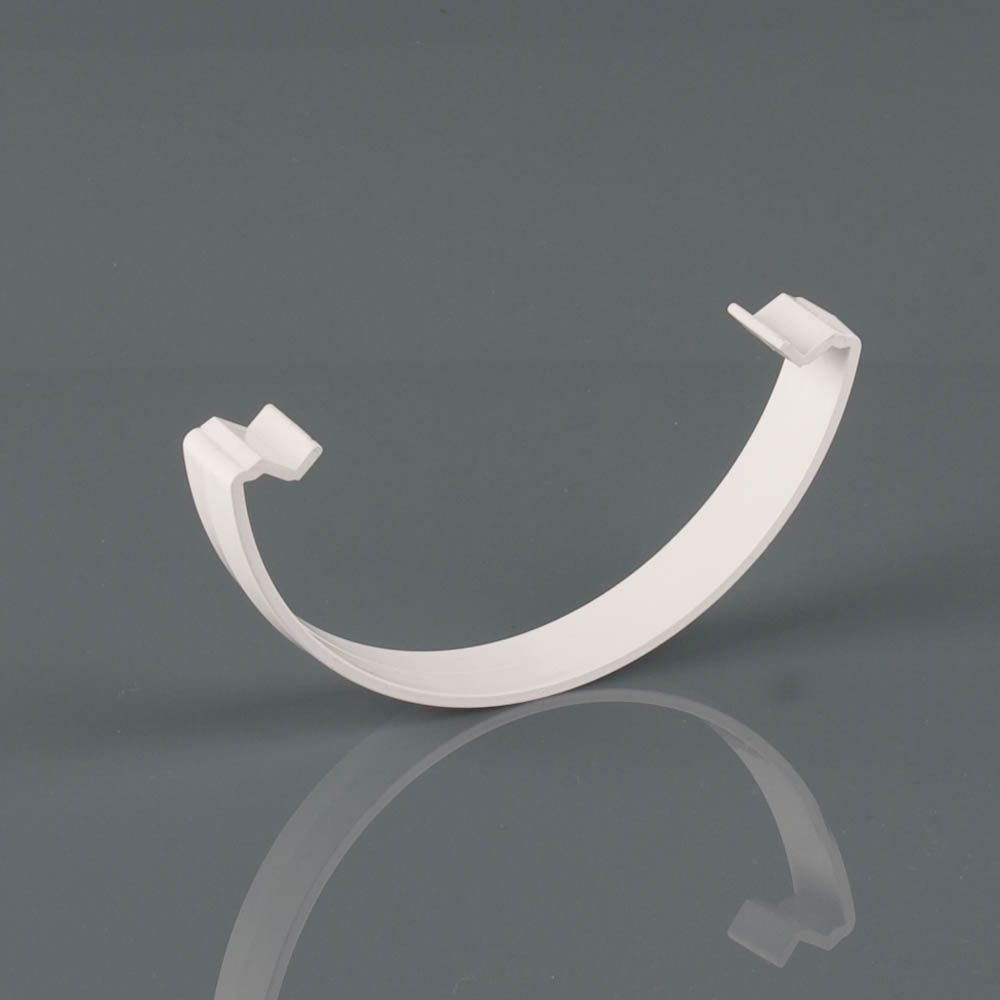 BR040A - 112mm H/R Spare Gutter Clip - Arctic White - Image 1