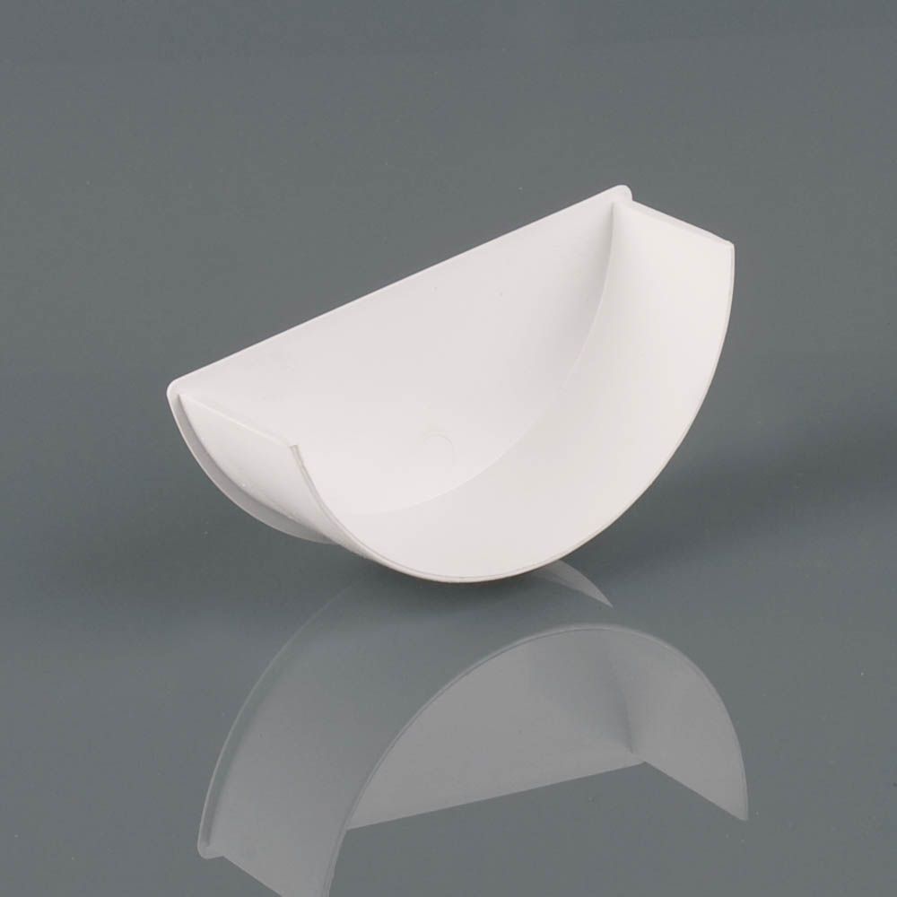 BR046A - Roundstyle 112mm Int. Stopend - Arctic White - Image 1