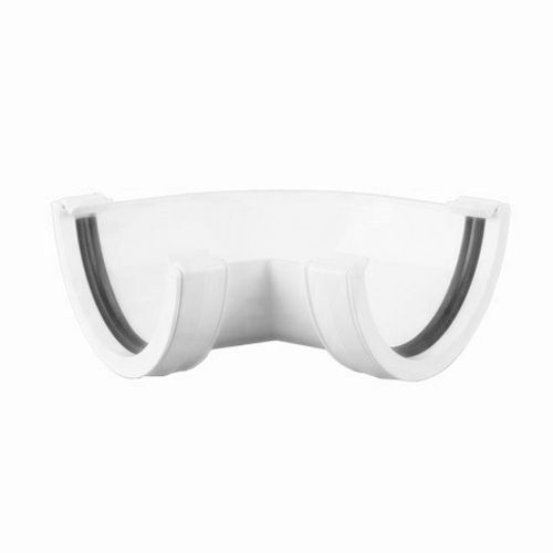 BR048/120A - 112mm Hr Gutter Angle 120 Deg - Arctic White - Image 1