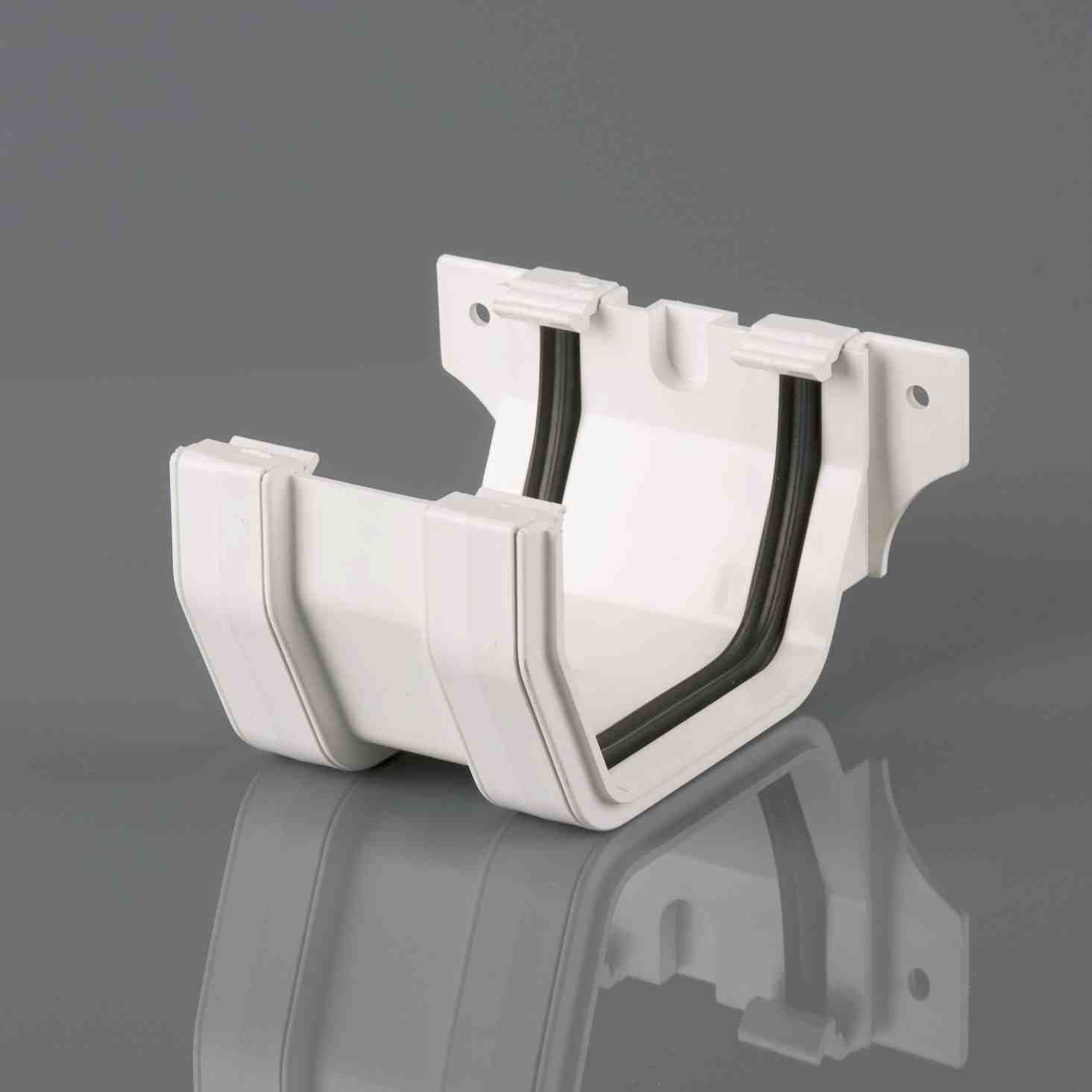 BR054A - Squarestyle 114mm Gut.Join.Brk - Arctic White - Image 1