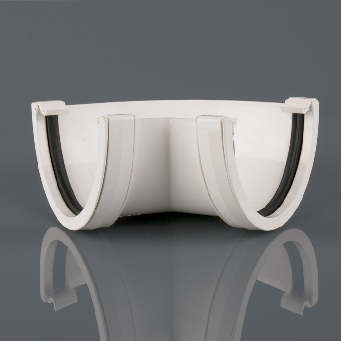 BR078/120A - Deepstyle 120 Deg Gutter Angle - Artic White - Image 1