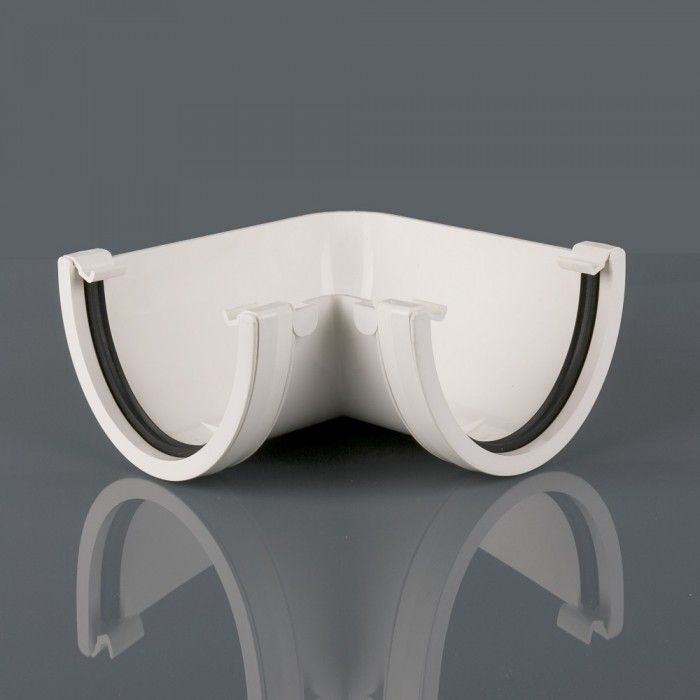 BR078A - Deepstyle 90 Deg Gutter Angle - Artic White - Image 1