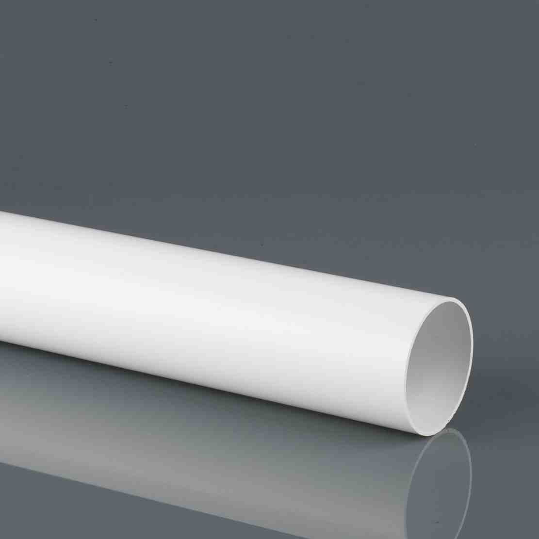 BR203A - 68mm X 4M P/E Round Downpipe - Arctic White - Image 1