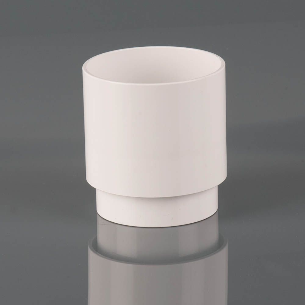 BR206A - 68mm Round D/Pipe Connector - Arctic White - Image 1