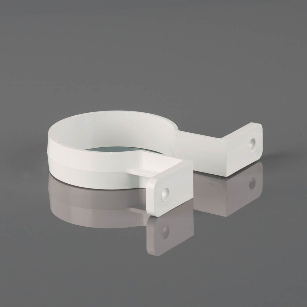BR207A - 68mm Round Downpipe Fit.Brk - Arctic White - Image 1