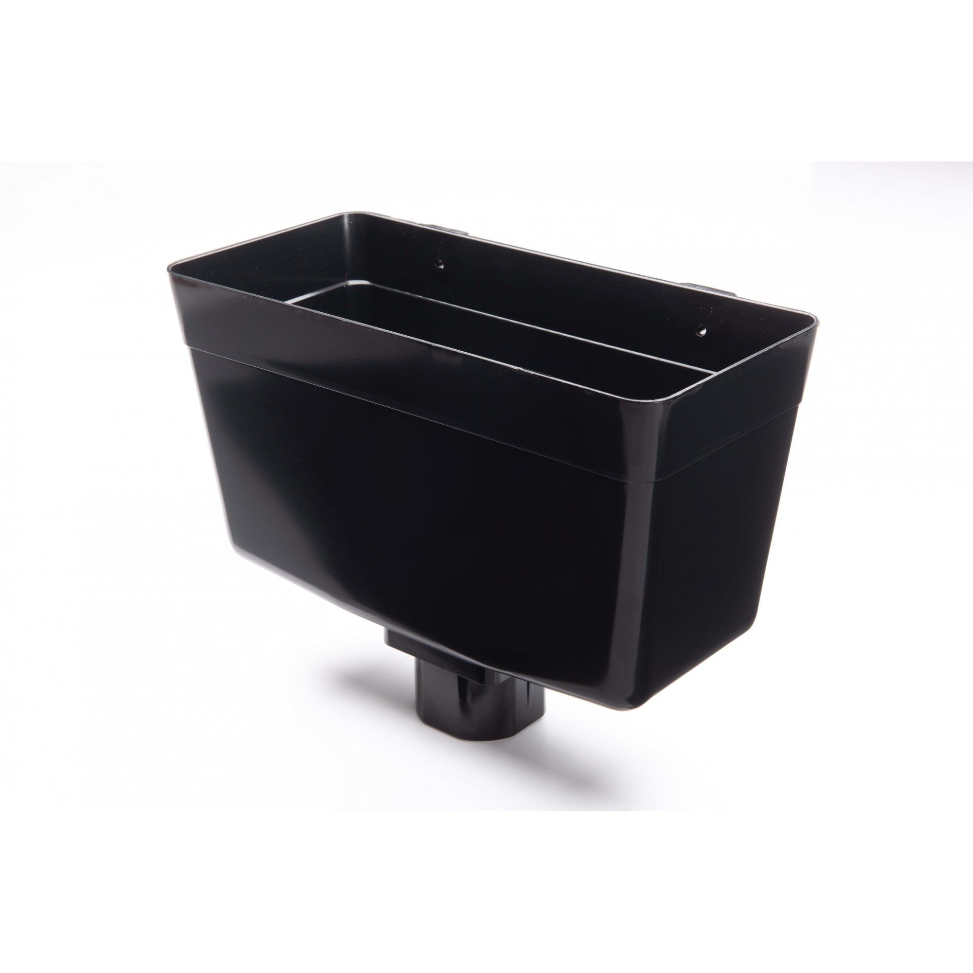 BR311B - 68mm Round / 65mm Square Downpipe Head Black - Image 1