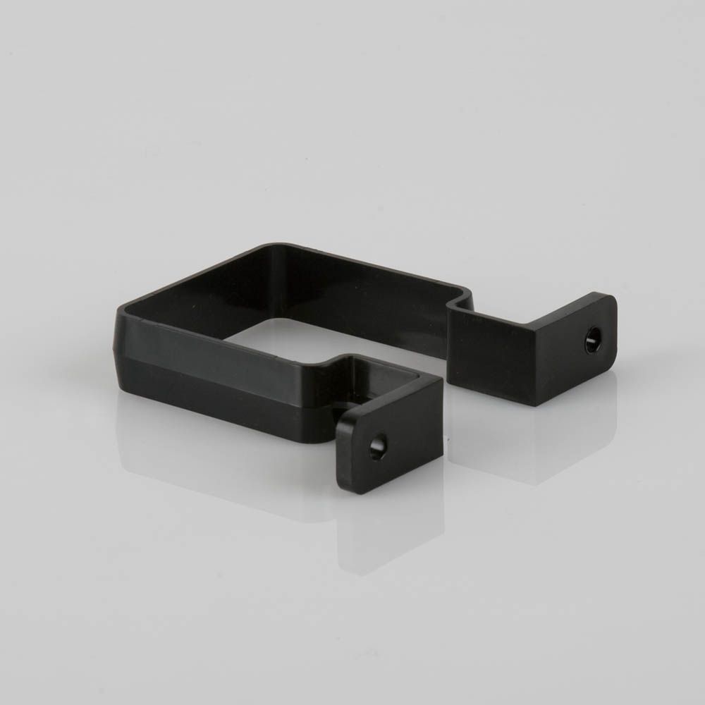 BR507B - 65mm Square Downpipe Bracket - Black - Image 1