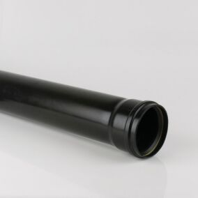BS414B - Soil 110mm Black Pipe S/S (3m) - Image 1