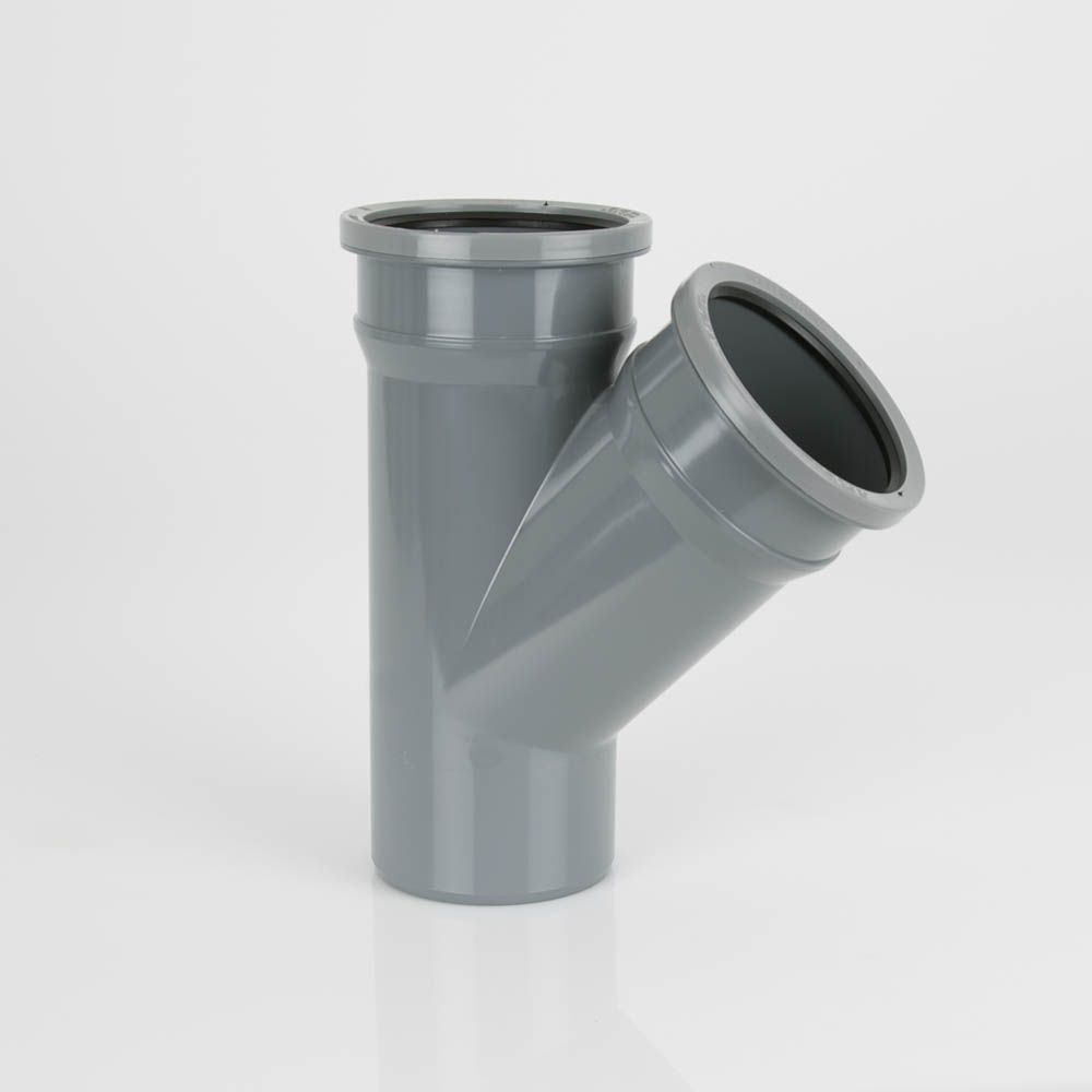 BS419G - Soil 110mm 135 Deg D/P Br Grey - Image 1
