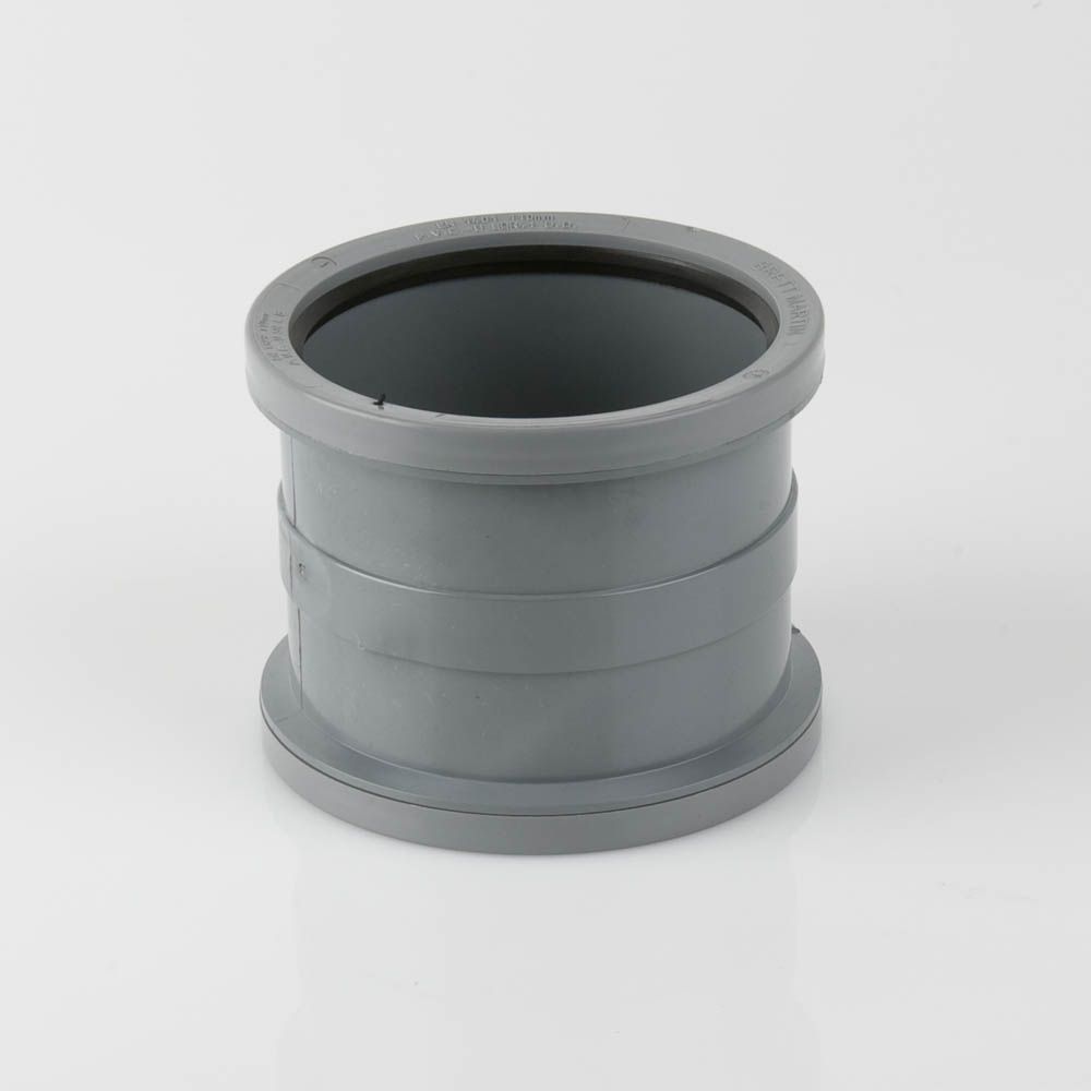 BS478G - 110mm Soil Slip Coupler Grey - Image 1