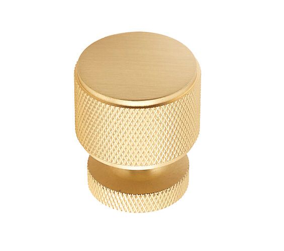 Frelan Piccadilly Cupboard Knob Satin Brass - Image 1