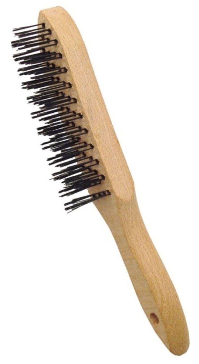 12" 4 Row Wire Brush - Image 1