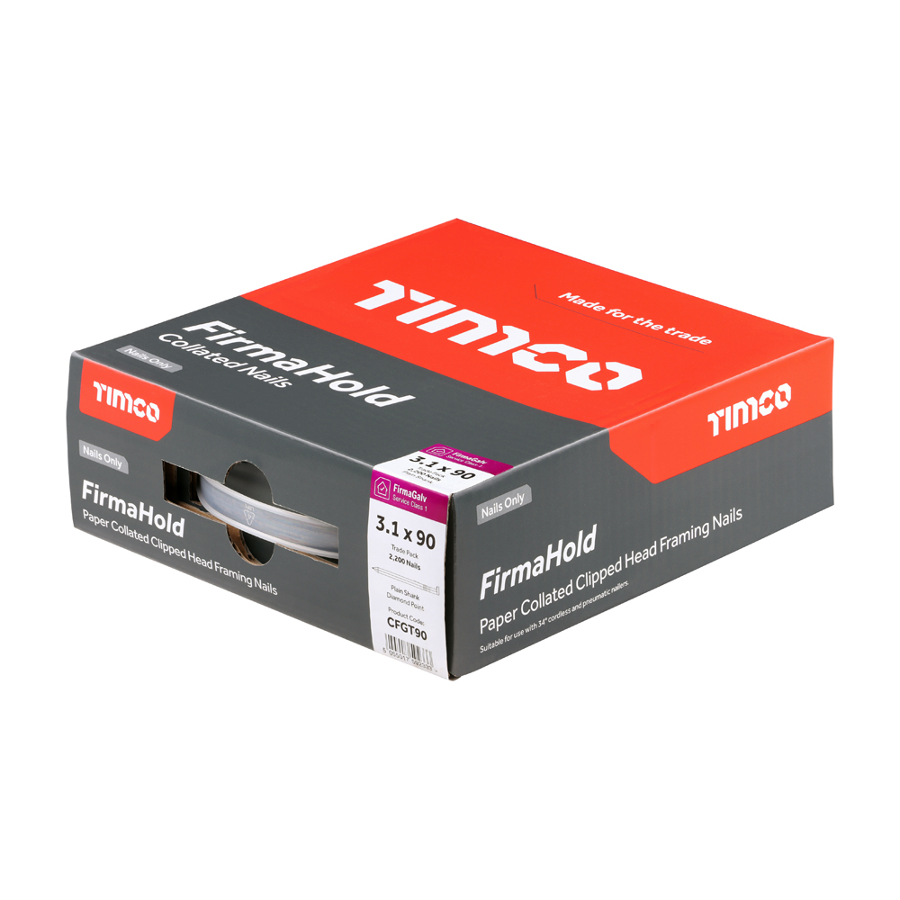 3.1x90 Firma Straight Smooth Shank (Box 2200) - Image 1