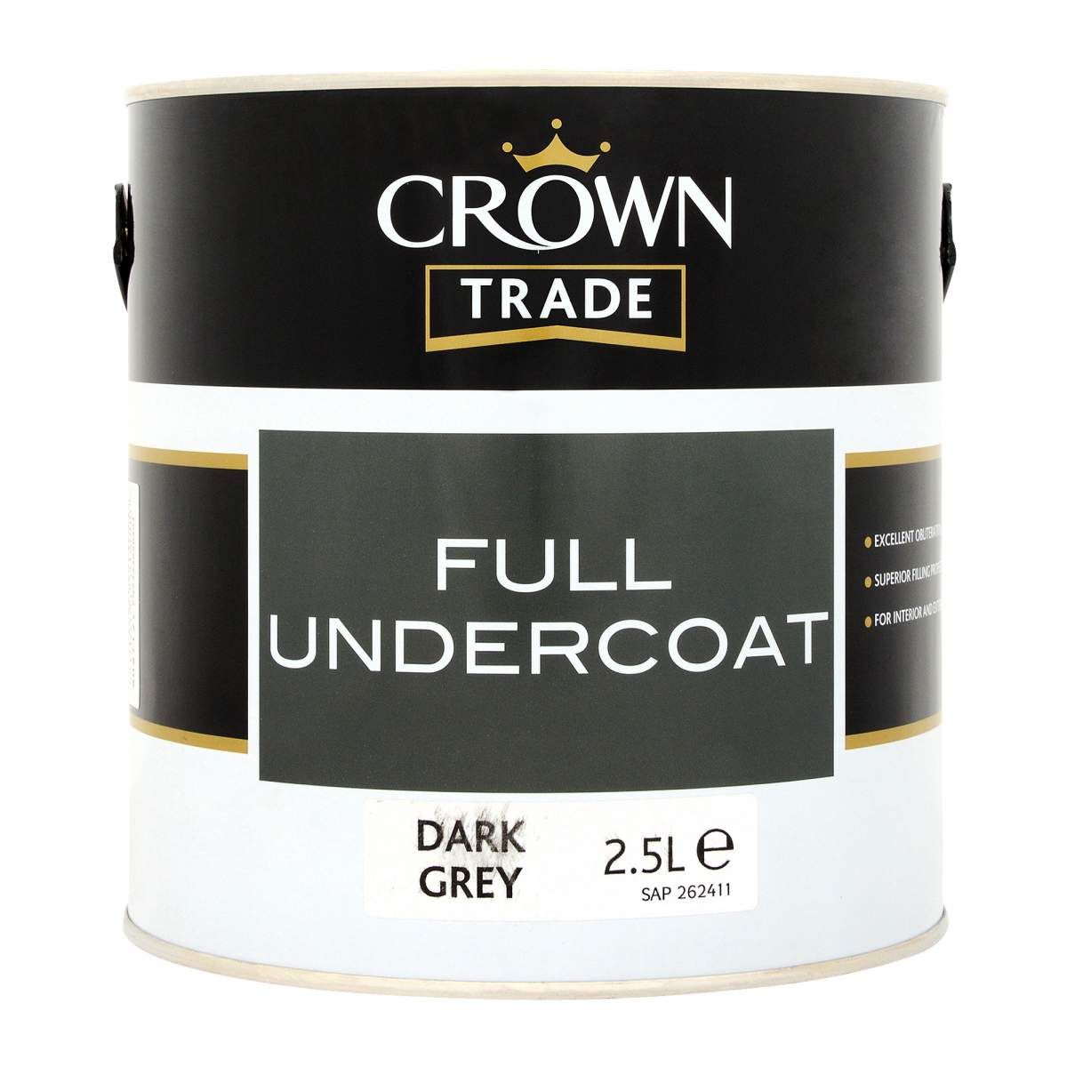 Crown Trade Undercoat Dark Grey 2.5L - Image 1