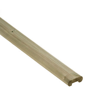 Cheshire Decking Glass Rail Capping 16x80x1795mm - Image 1